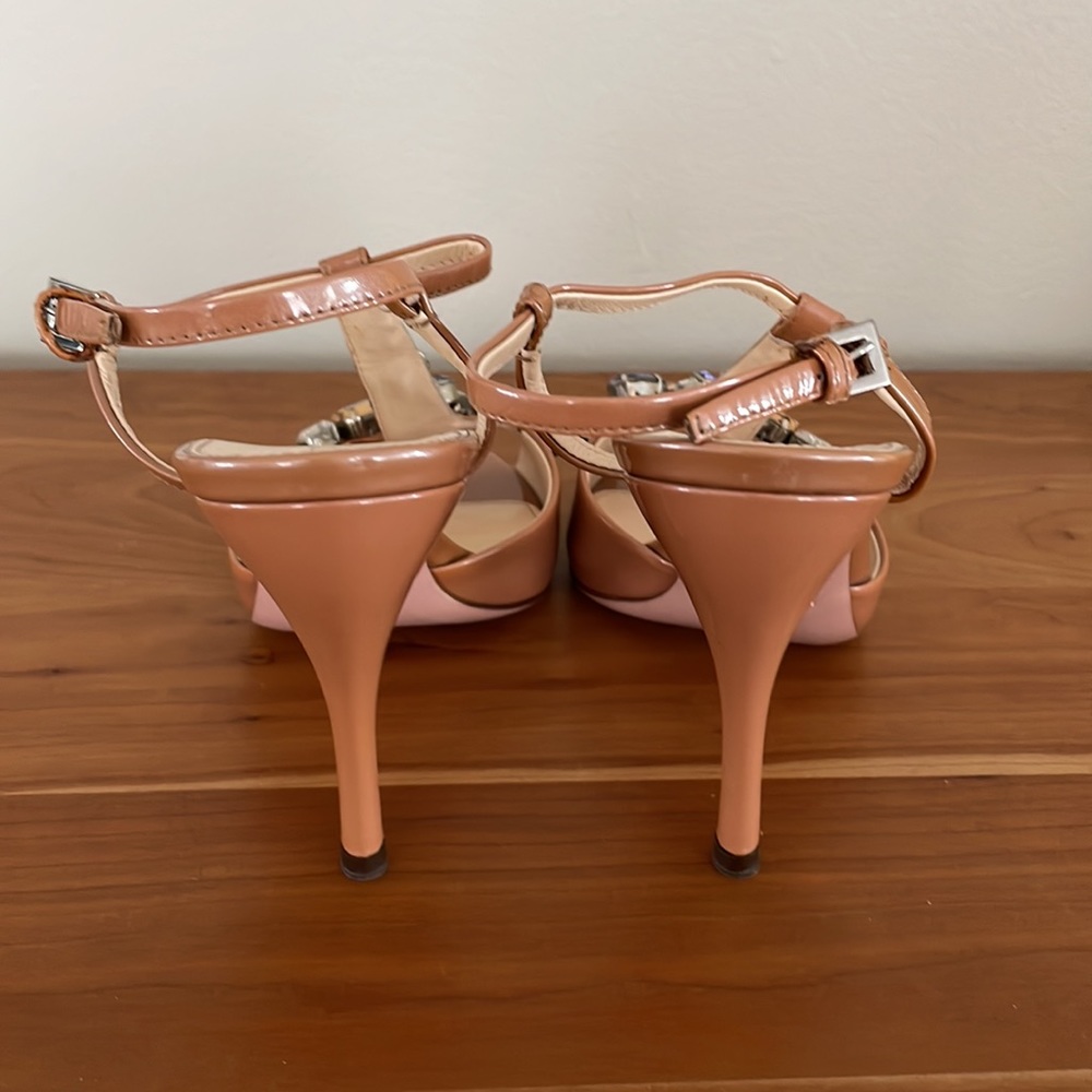 Prada Taffetas Jewels T-strap Sandals 37.5 - Picture 5 of 16